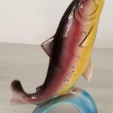 Vintage earthenware fish bottle