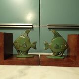 Pair of 1930s fish bookends