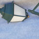 Pair of antique lanterns on its gallows