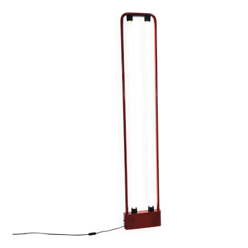 Red floor lamp by Gian N. Gigante for Zerbetto, 1980