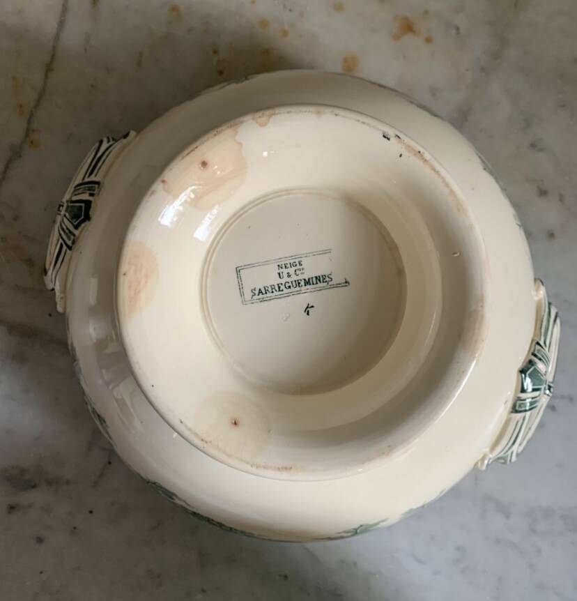 Sarreguemine soup tureen