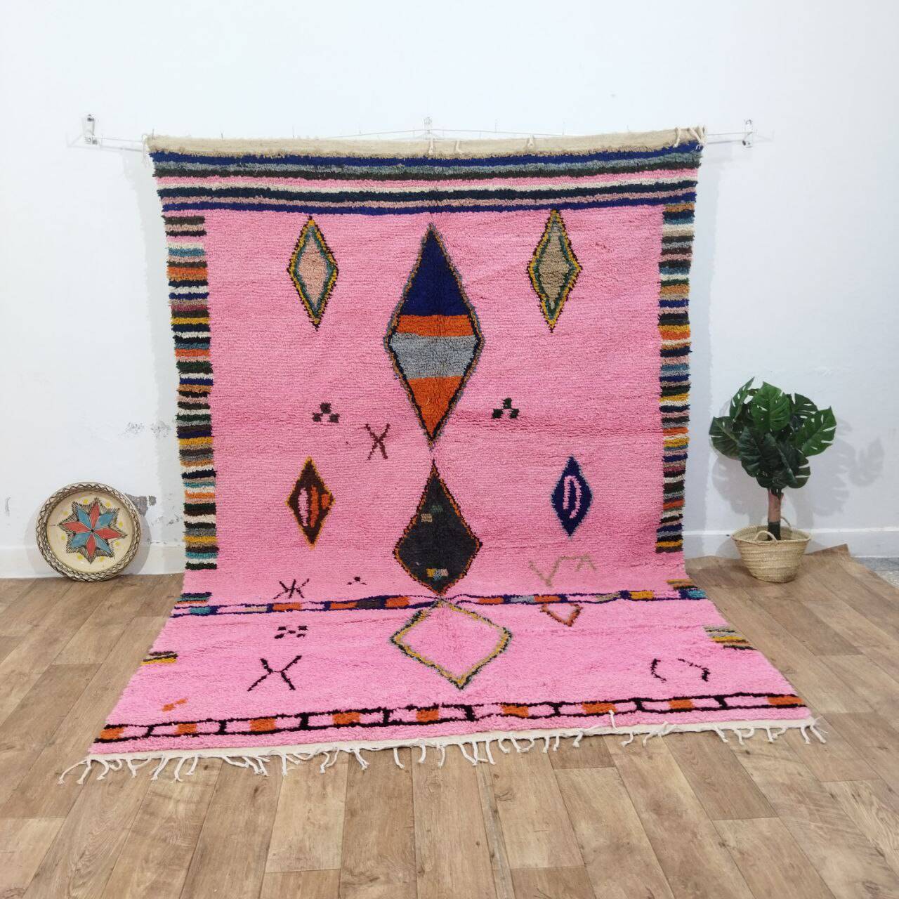 Azilal Berber rug in handmade wool 300 X 200 CM