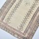 Tapis turc à motifs floraux beiges Oushak, référence 3085
