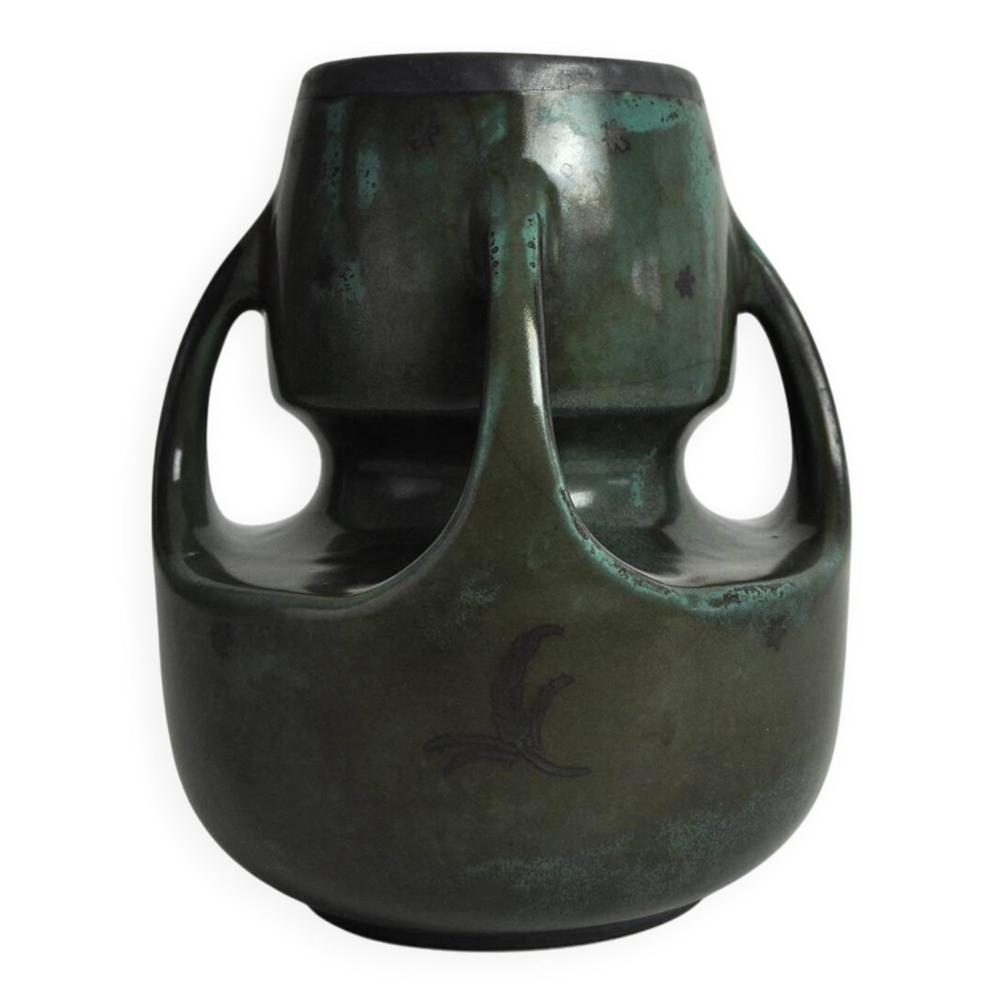 Vase en céramique Art Déco d'Arabia Finland – années 1940-1950