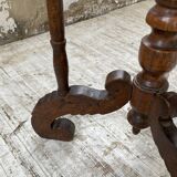 19th century oak pedestal console