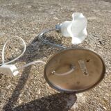 Vintage gooseneck tulip lamp