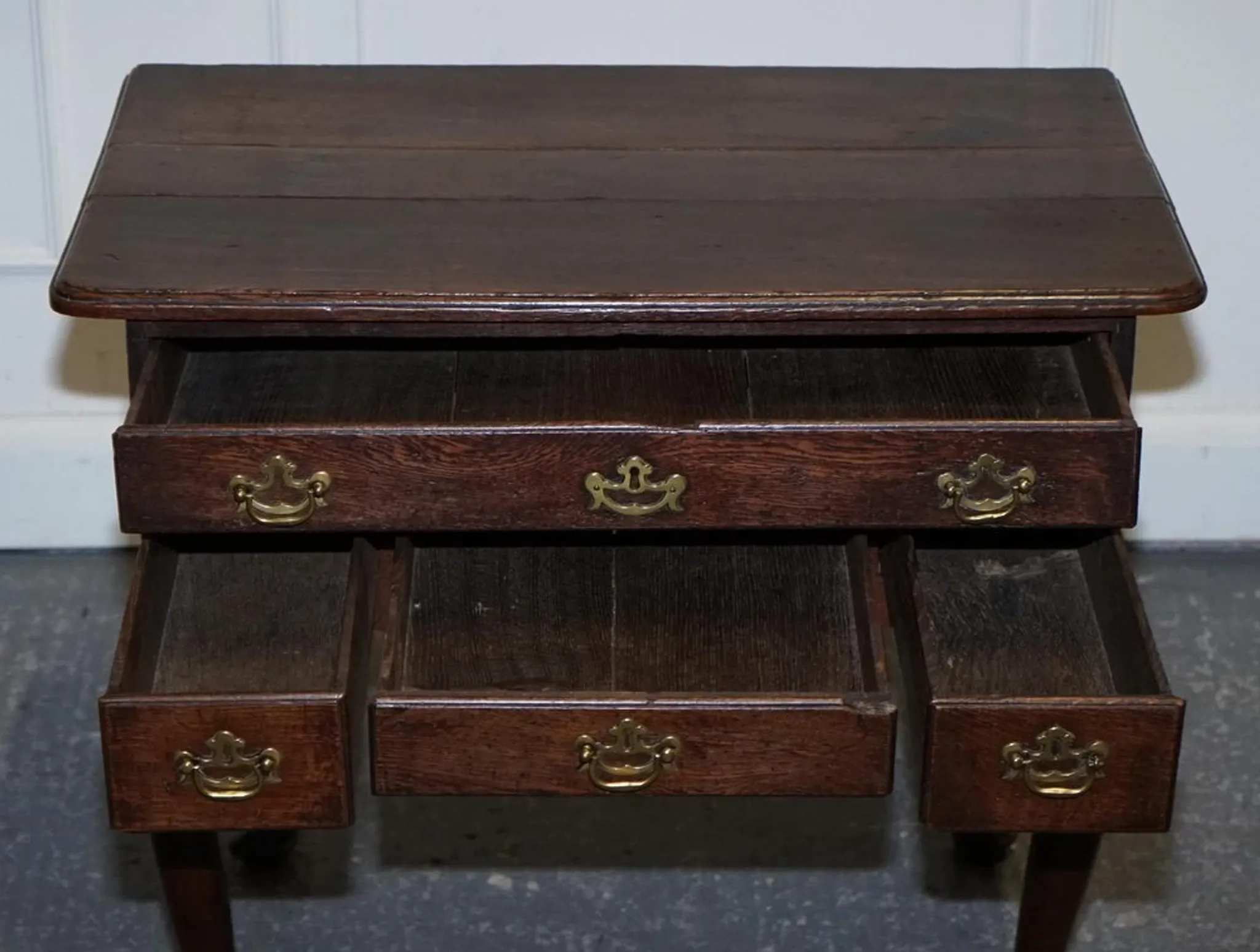 Antique Georgian Oak Desk, 1700s