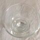 Suite of 8 liquor glasses 1930  engraved blown glass