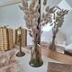 Khaki glass vase