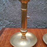 Pair of brass candlesticks