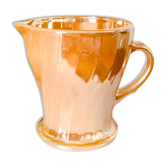 Iridescent vintage porcelain pitcher