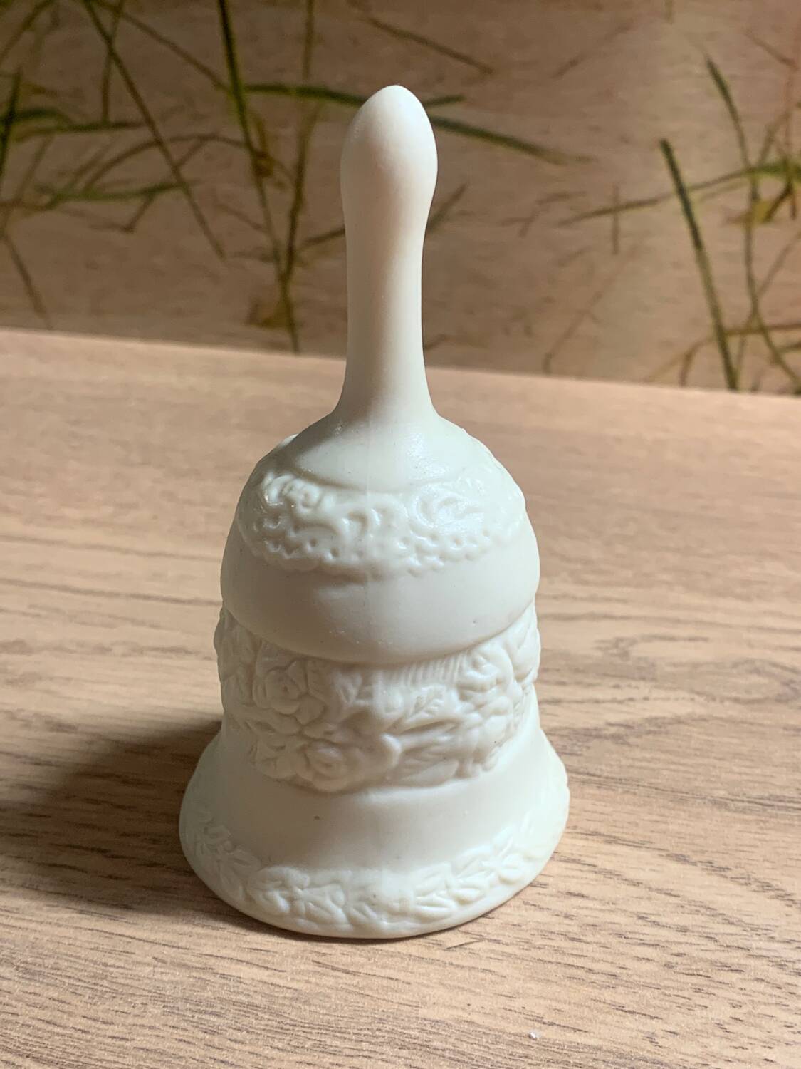 white table bell, ceramic call bell 10cm