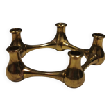Solid brass candlestick designed by Jens Harald Quistgaard (JHQ) 1960s