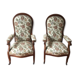 Lot de 2 fauteuils voltaire