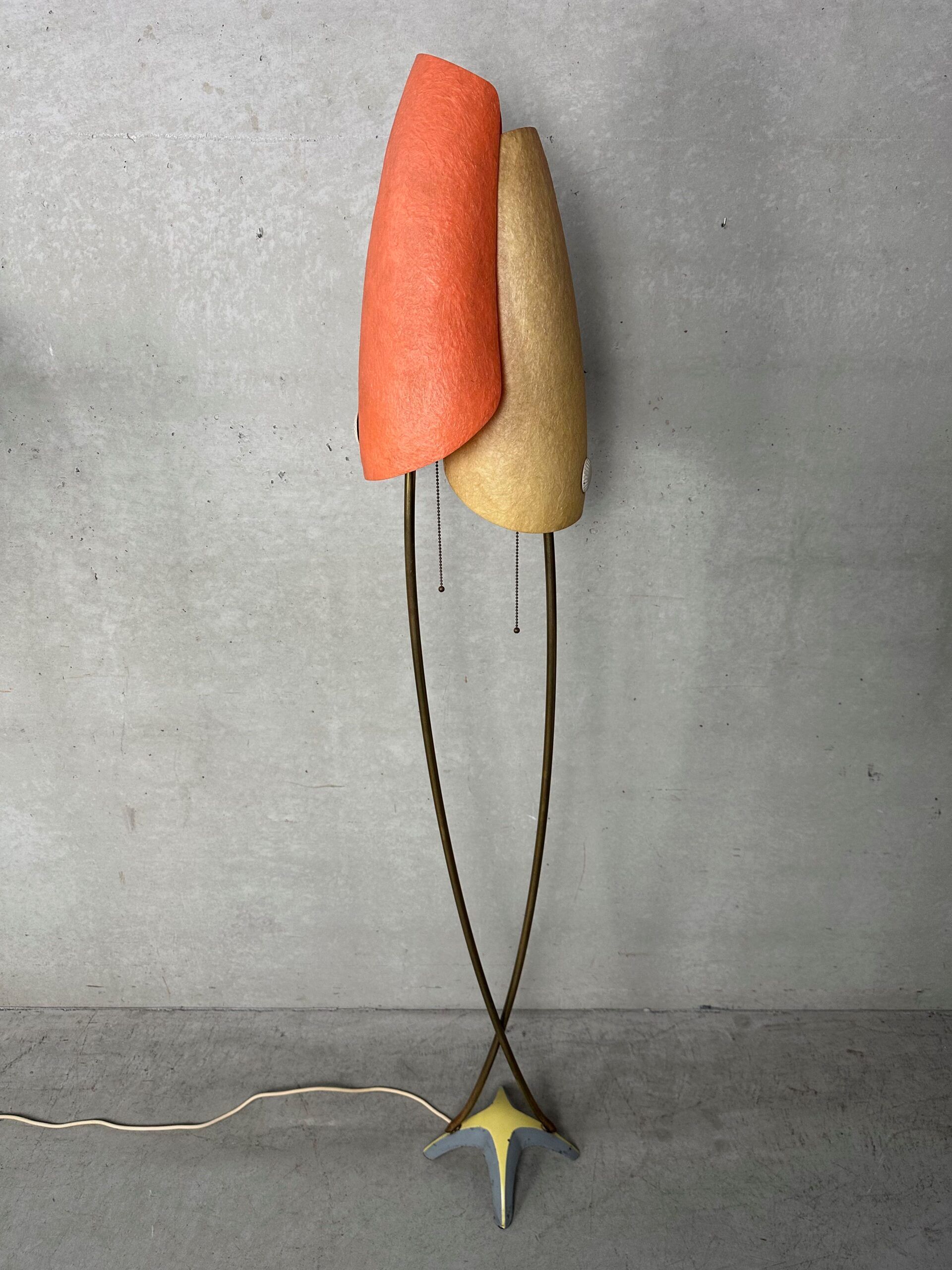 Vintage fiberglass floor lamp – Carl Auböck