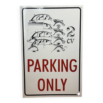 Vintage “Parking only” sign