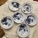 6 Longwy plates model Flowers