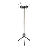 Revolving Brass and Varnished Iron Coat Rack, Italy
