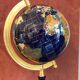 Globe terrestre g.e.m in lapis, hard pierres and motherpearl