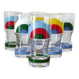 Vintage Orangeade Glass Set