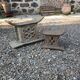 2 tabourets africains en bois sculpté