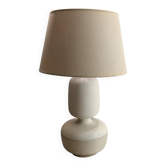 Digoin "perlé" lamp in antique earthenware