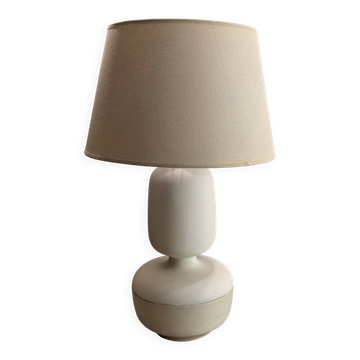 Digoin "perlé" lamp in antique earthenware