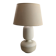 Digoin "perlé" lamp in antique earthenware