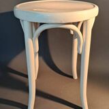 White lacquered beech stool 1950/1960.