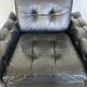 Vintage Danish mid-century black leather armchair – 1970s