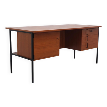 Bureau minimaliste autoportant par Günter Renkel pour REGO, années 1960