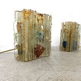 Vintage glass wall lamp by W. van Oyen for Raak, 1960s