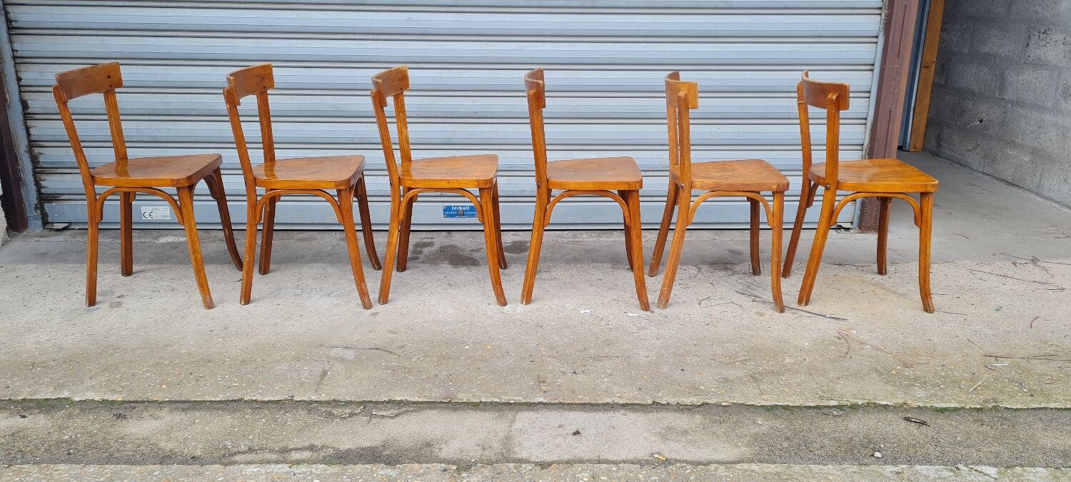 Set of 6 Baumann bistro chairs