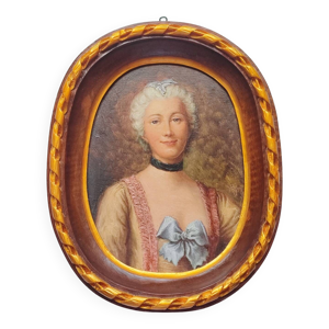 Portrait à l'huile d'une