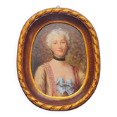 Portrait à l'huile d'une femme