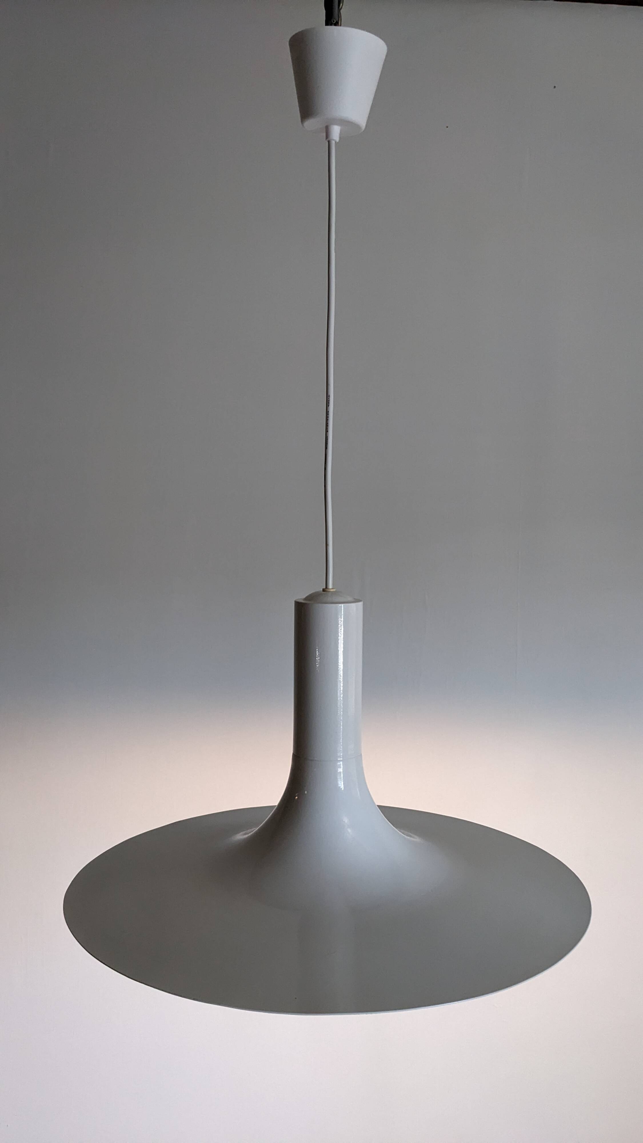 Pair of tulip pendants by Thorn Lighting, England circa 1970.
