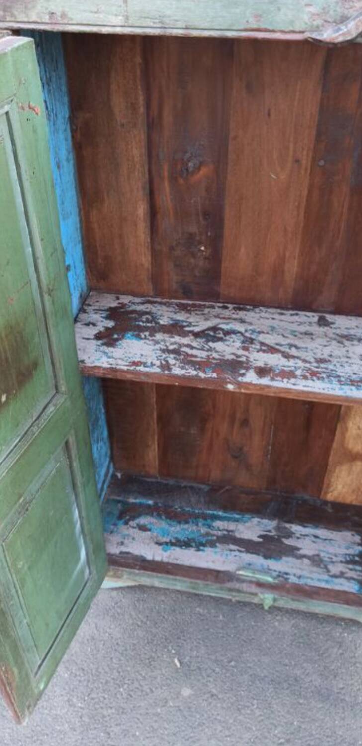 Small old wooden wardrobe