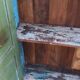 Small old wooden wardrobe