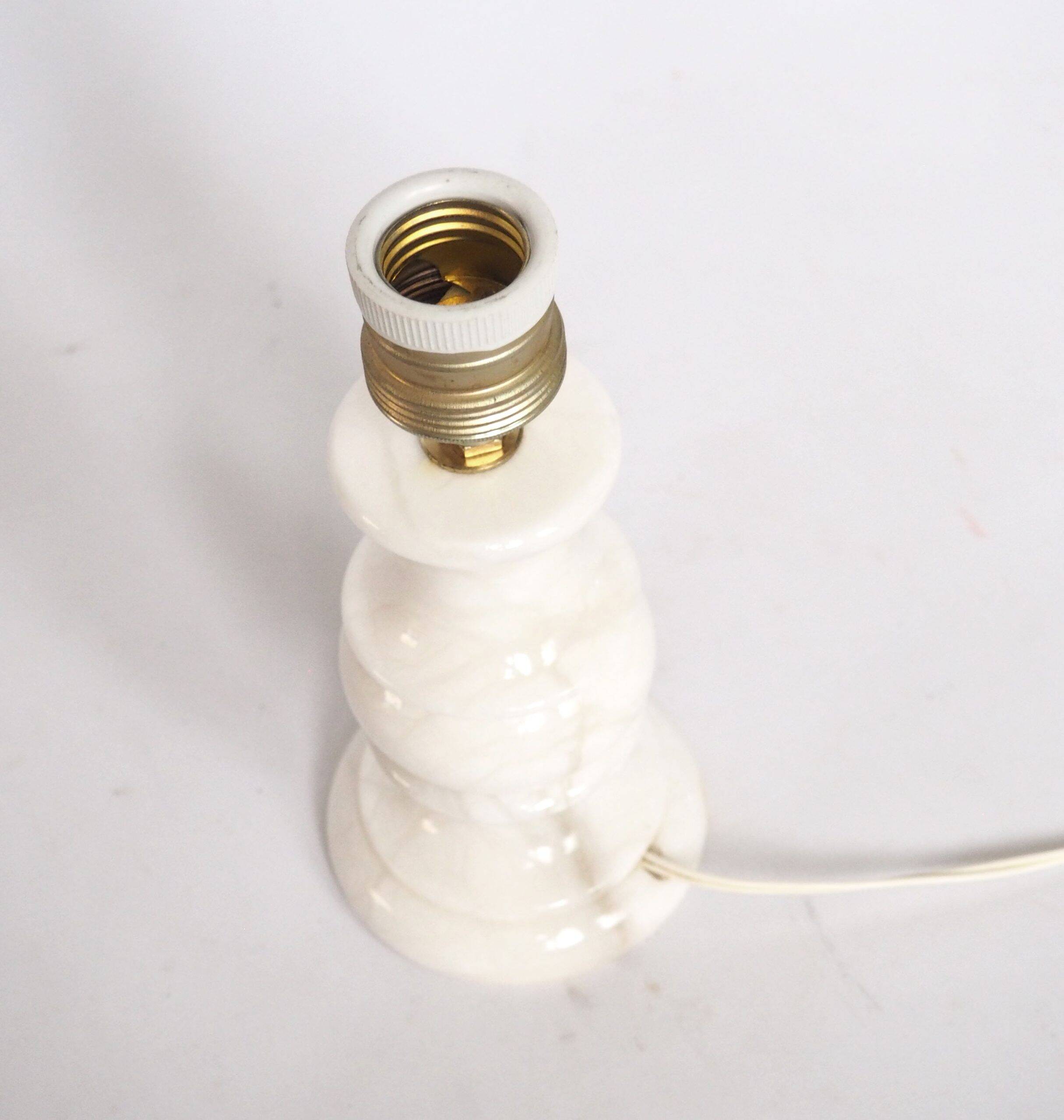 Marble lamp base