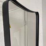 Rear view mirror and free shape black metal outline