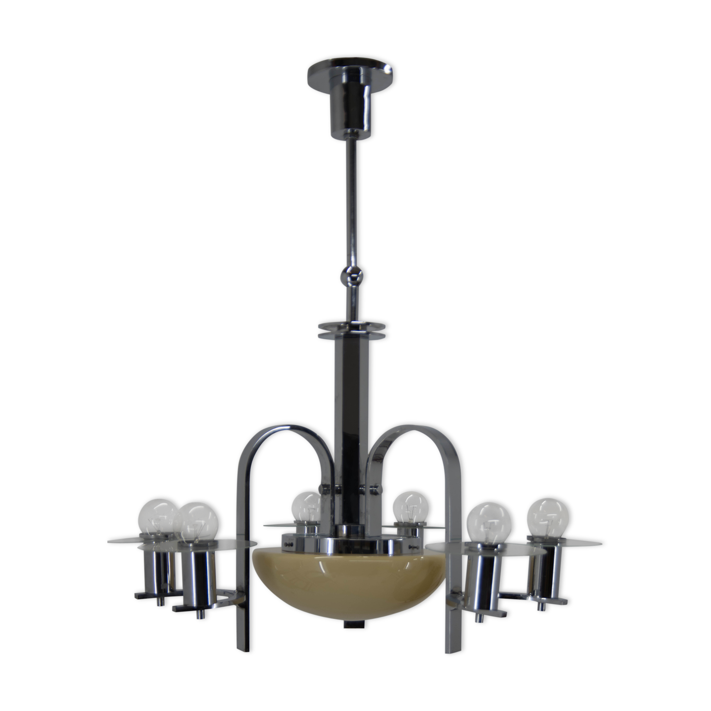 Art deco 7 flamming chandelier, 1930