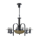 Art deco 7 flamming chandelier, 1930