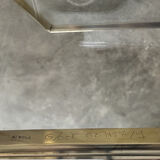 Small octagonal coffee table attributed to Jacques Quinet for Maison Malabert.