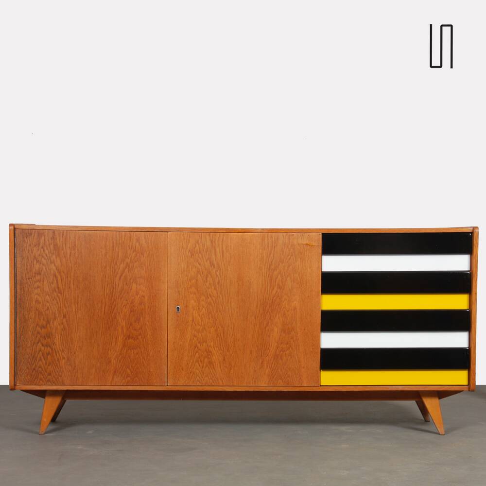 Oak sideboard by Jiri Jiroutek, model U-460, 1960