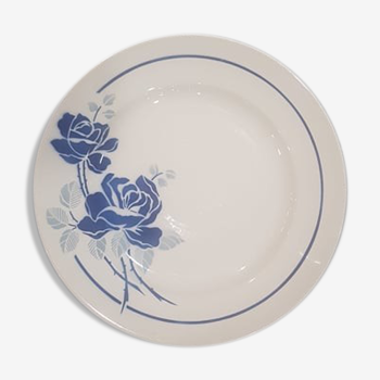 Plat rond Badonviller modèle Roses