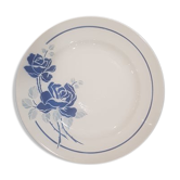 Plat rond Badonviller modèle Roses