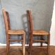 Lot de 2 chaises paillées