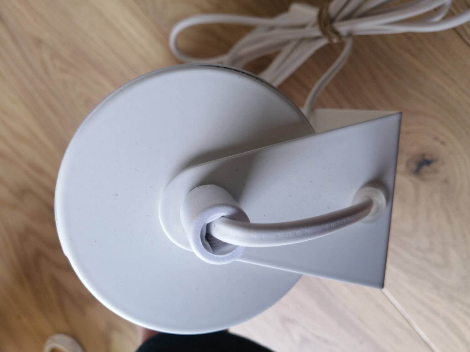 White metal wall lamp, Ikea 80s