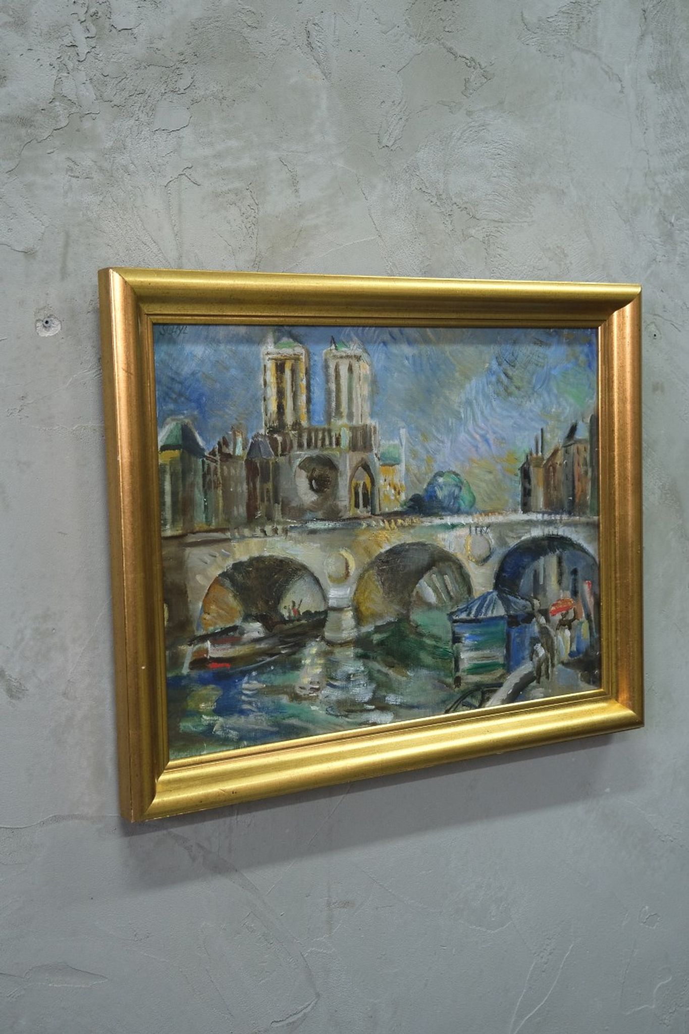 Jules Schyl (1893-1977), Swedish Modern Painting, 1960s, Oil on Canvas, Framed