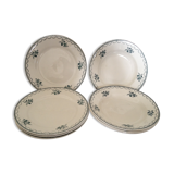 Set 4 dinner plates and 4 soup plates
